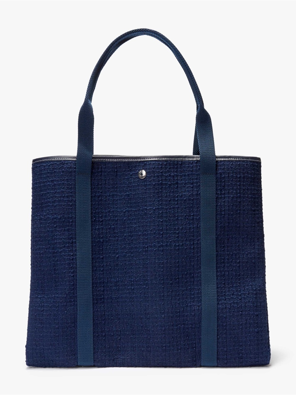 Rue de Verneuil Traversée Tweed Tote Navy Blue Color Brand New NWT